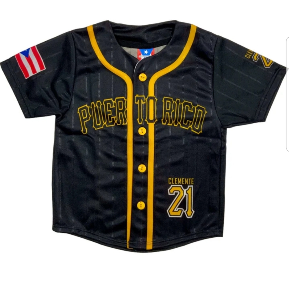 LatinX Fuzion Boys Puerto Rico Baseball Jersey